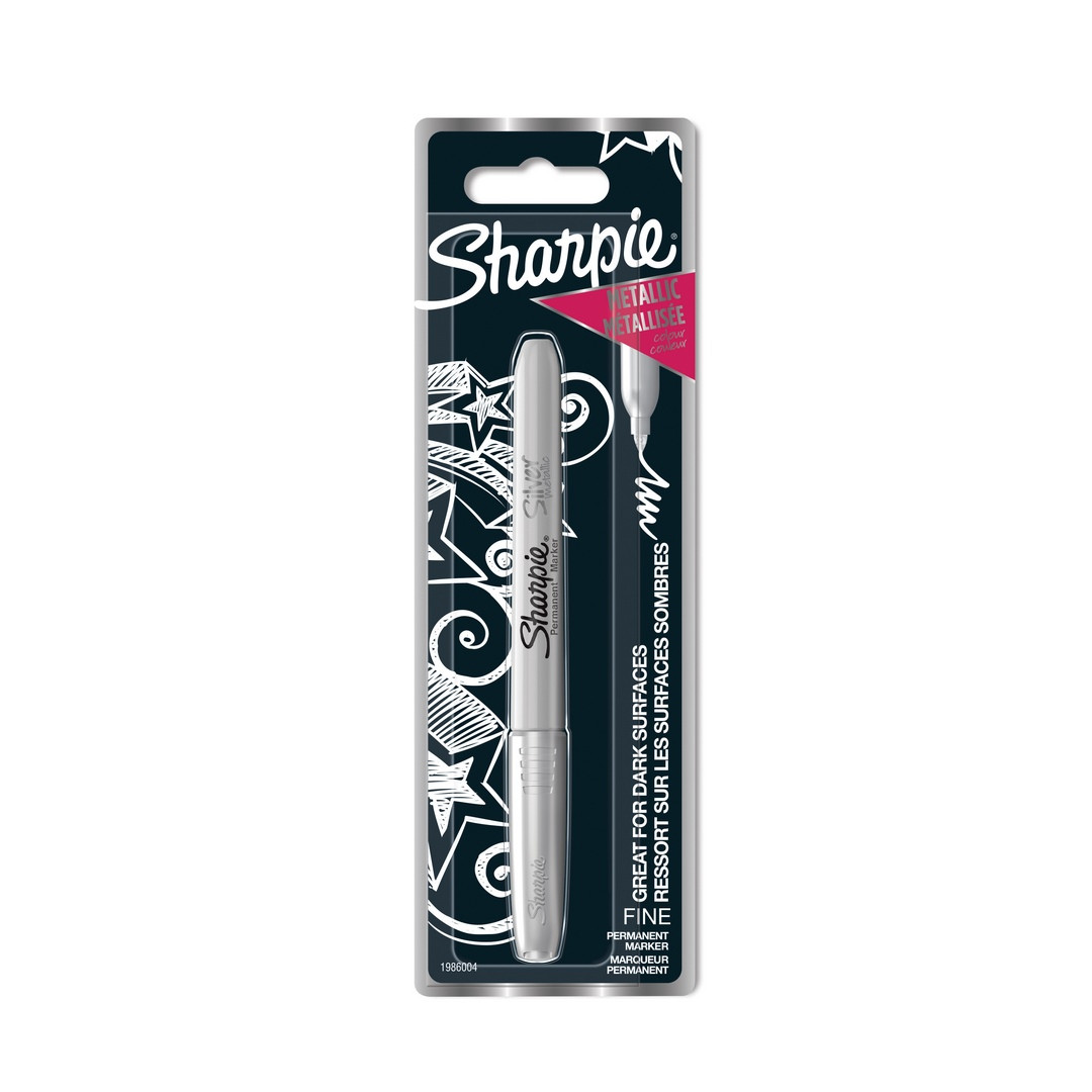 Marker permanentny Sharpie metalik srebrny